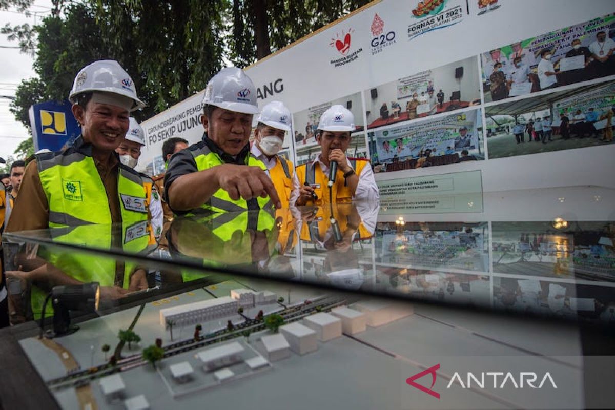 Jembatan Layang Sekip Ujung Palembang mulai dikerjakan, target selesai 2023