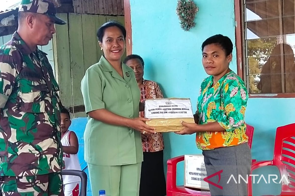 Persit KCK cabang XXI Kodim 1708 laksanakan kunjungan kasih