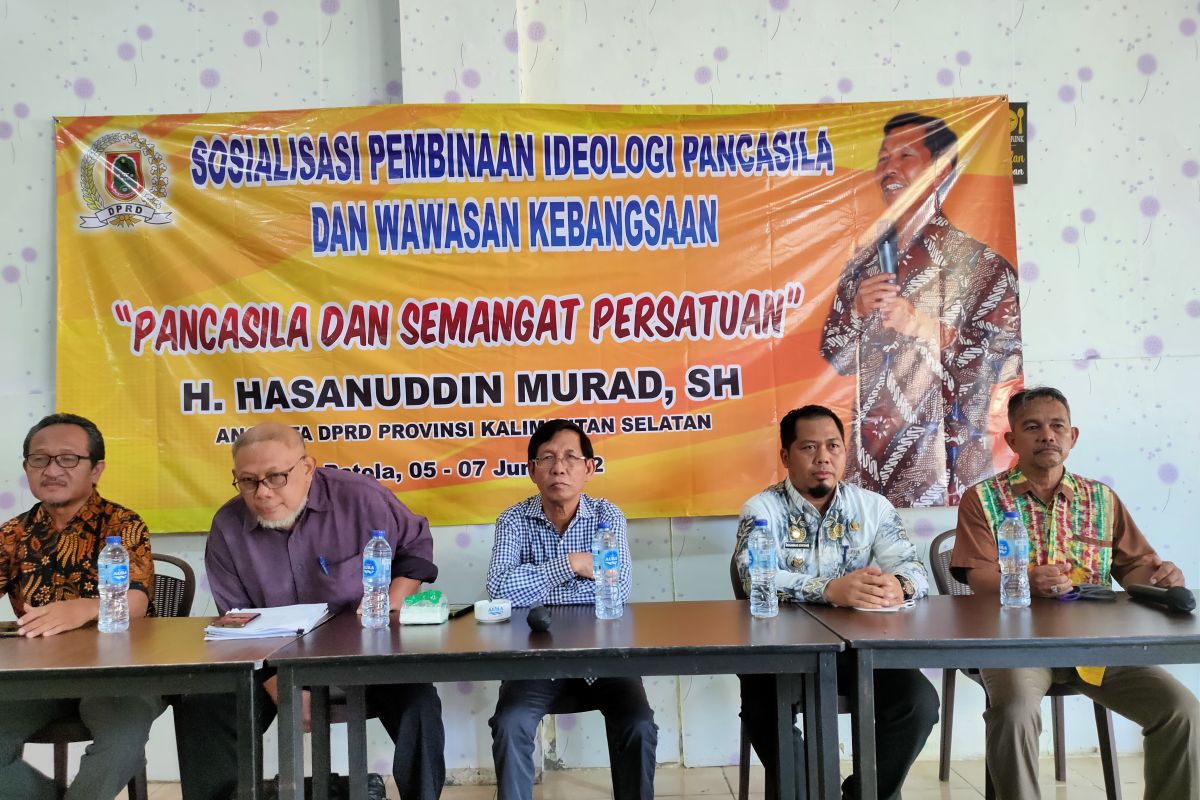 Anggota DPRD Kalsel gencarkan sosialisasi pembinaan Ideologi Pancasila dan Wasbang