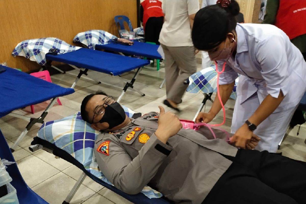 Polresta Deliserdang gelar donor darah sambut HUT Bhayangkara ke-76