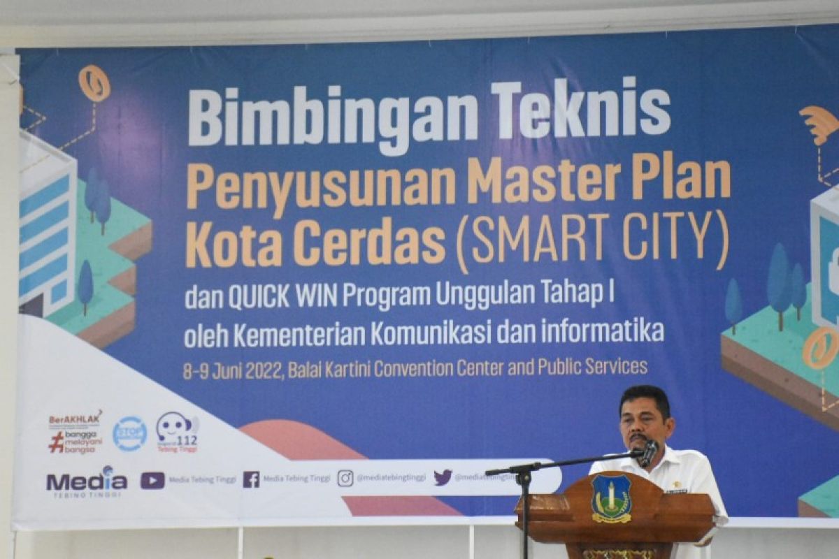 Pj. Wali Kota Tebing Tinggi buka bimtek penyusunan master plan Smart City