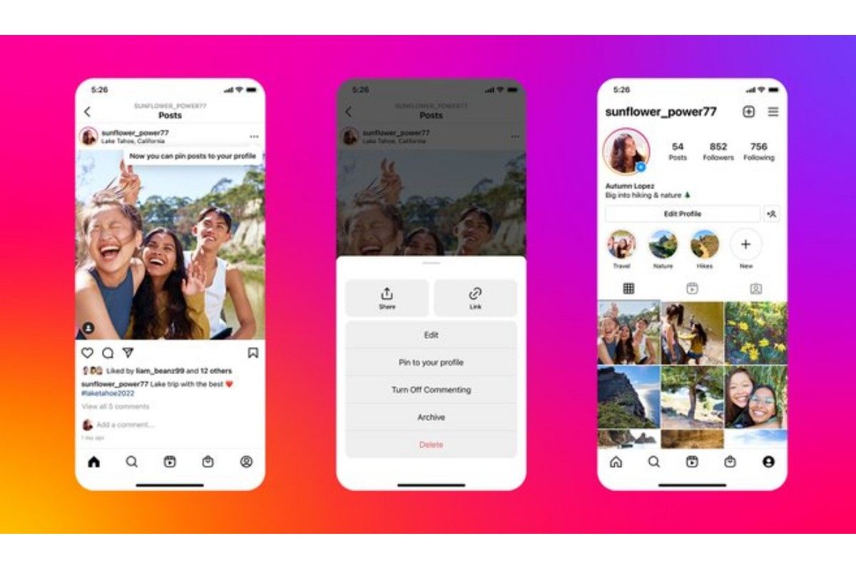 Fitur baru pada Instagram, pasang foto dan Reels di profil pengguna