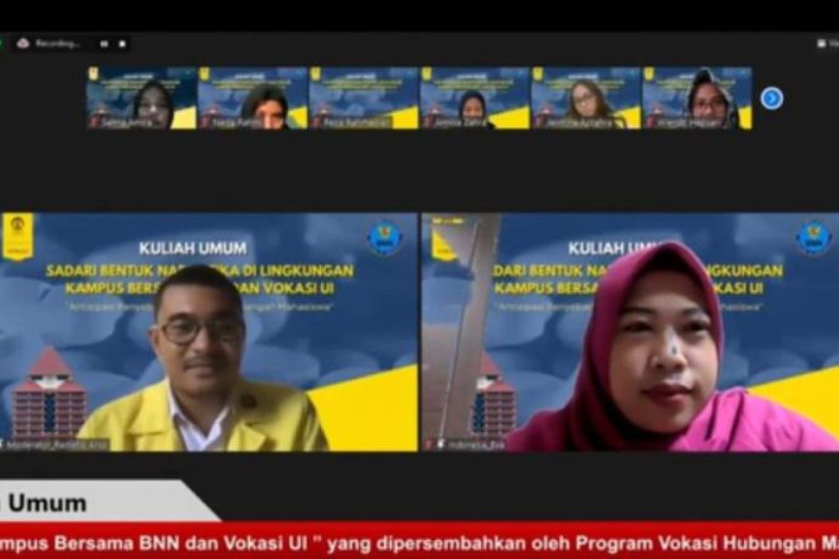 Vokasi UI dan BNN sebarluaskan informasi bahaya penyalahgunaan narkoba