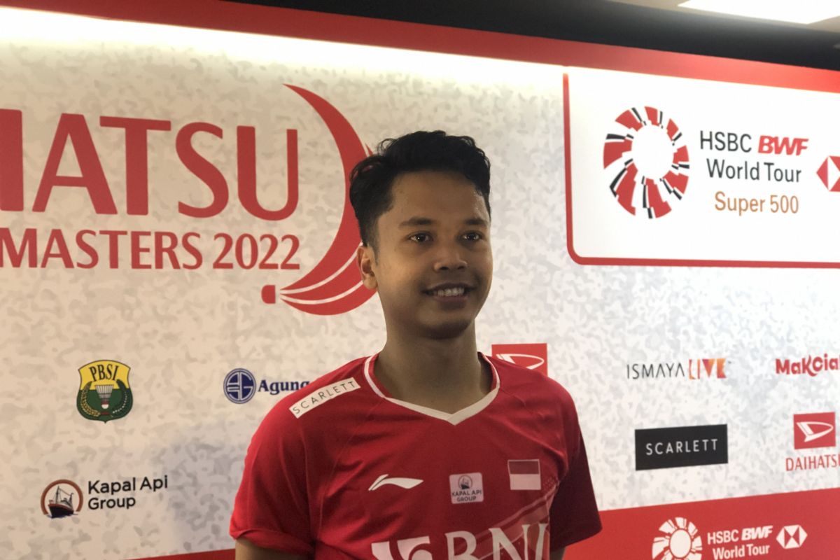 Rasa nyaman bawa Anthony Ginting menuju perempat final Indonesia Masters 2022