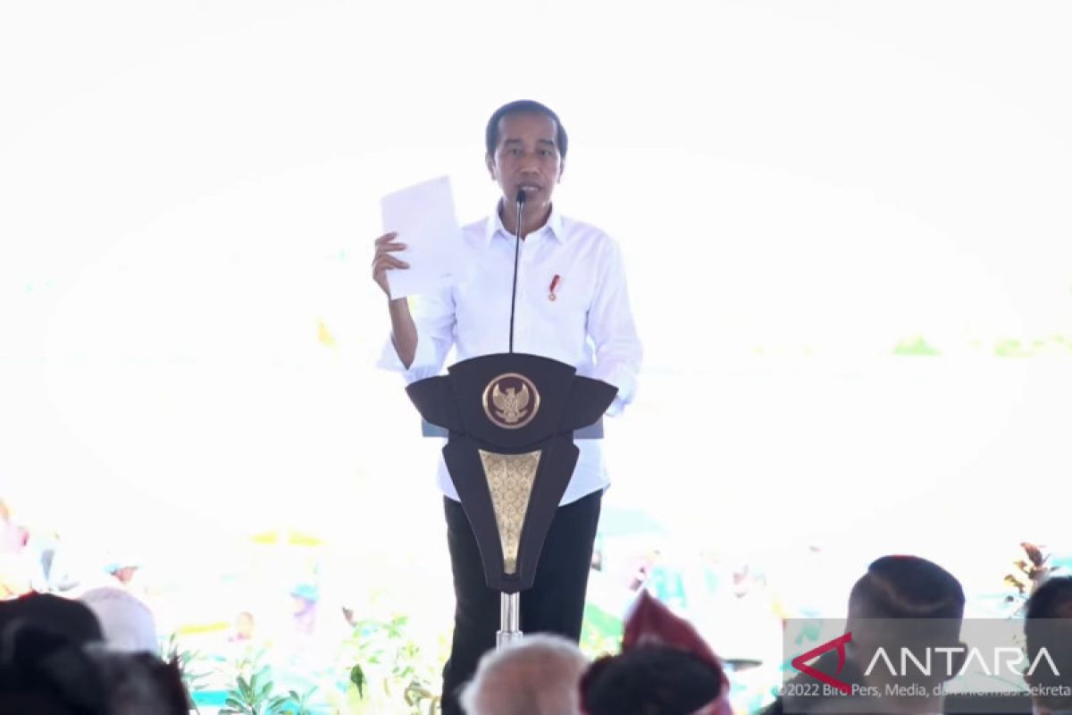 Presiden Joko Widodo minta sistem aplikasi penerbitan sertifikat dalam hitungan jam