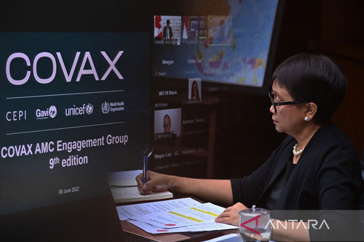 Menlu Indonesia dorong kesetaraan vaksin saat bicara di AMC-EG grup