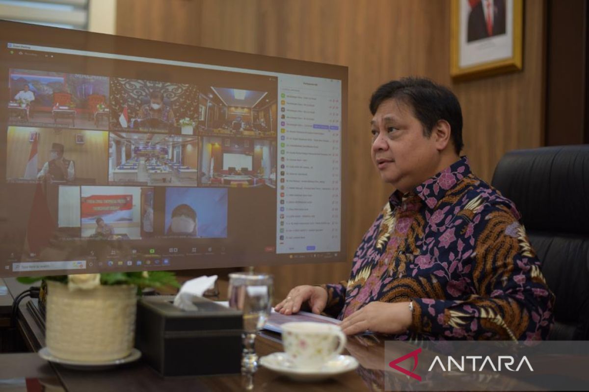 Menko Airlangga paparkan realisasi anggaran PEN yang baru 20,9 persen