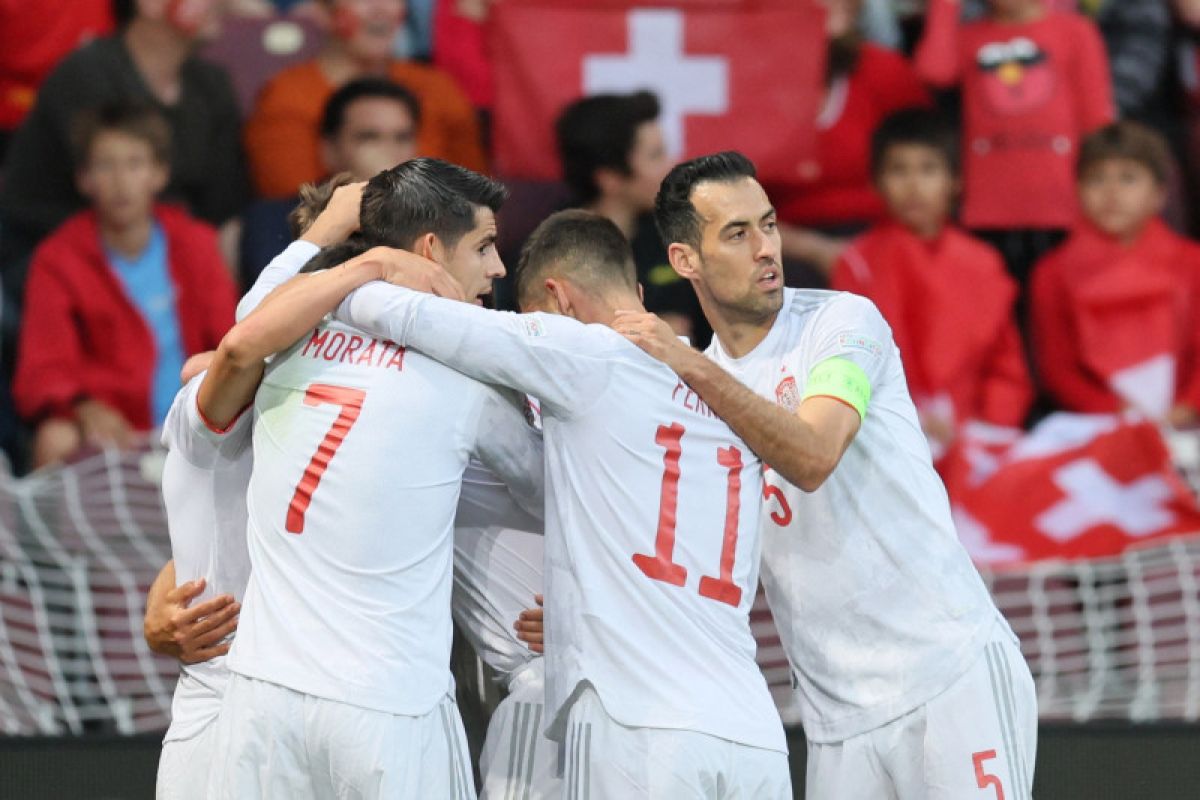 Spanyol atasi Swiss, gol Sarabia jadi penentu