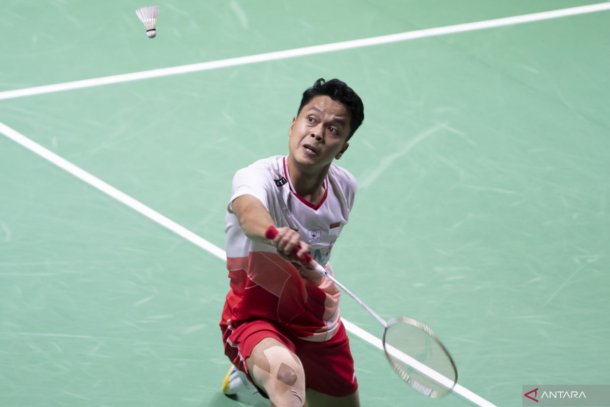 Anthony Ginting depak juara All England dari perempat final Indonesia Masters 2022