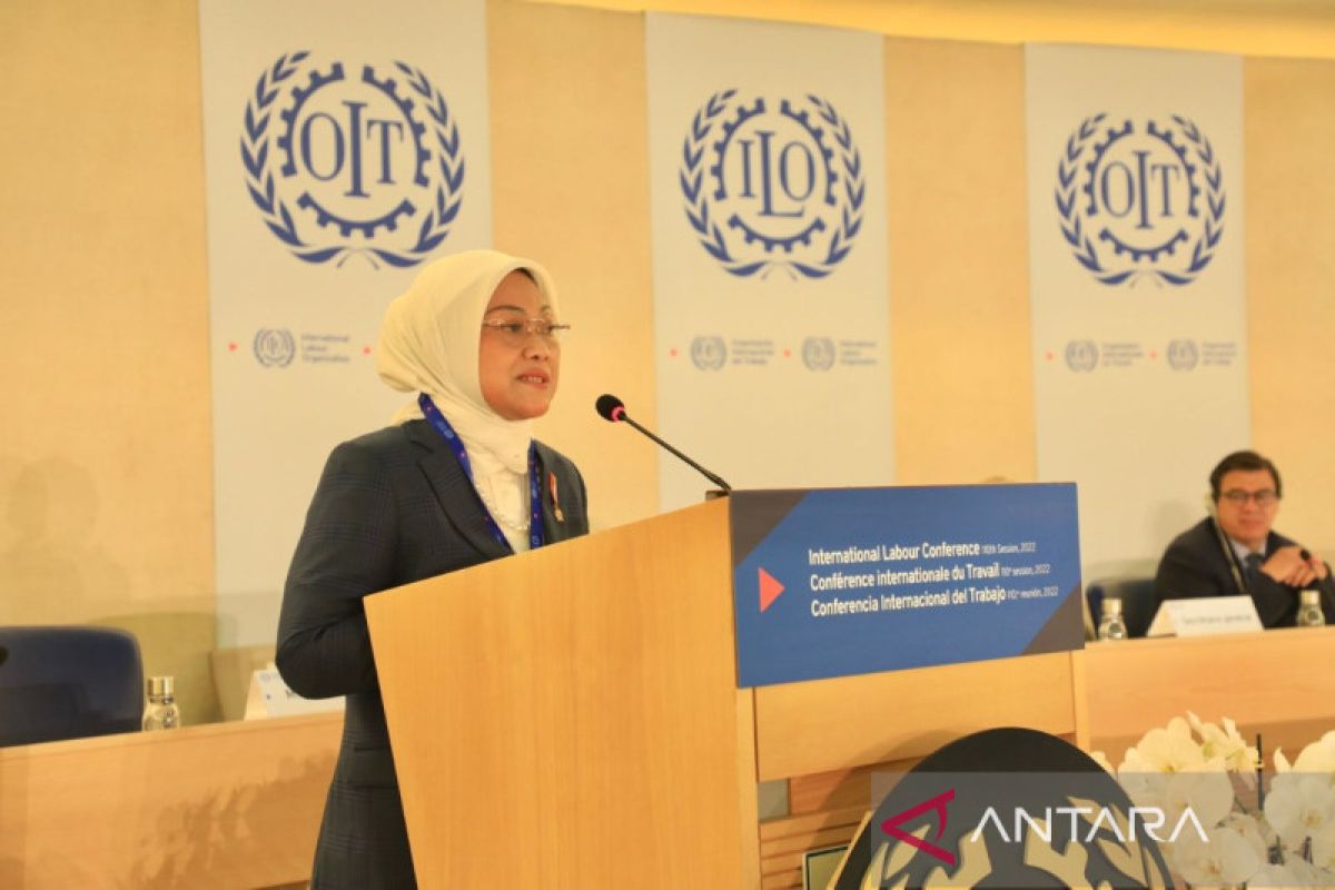 Menaker paparkan kemajuan ketenagakerjaan Indonesia di hadapan ILO