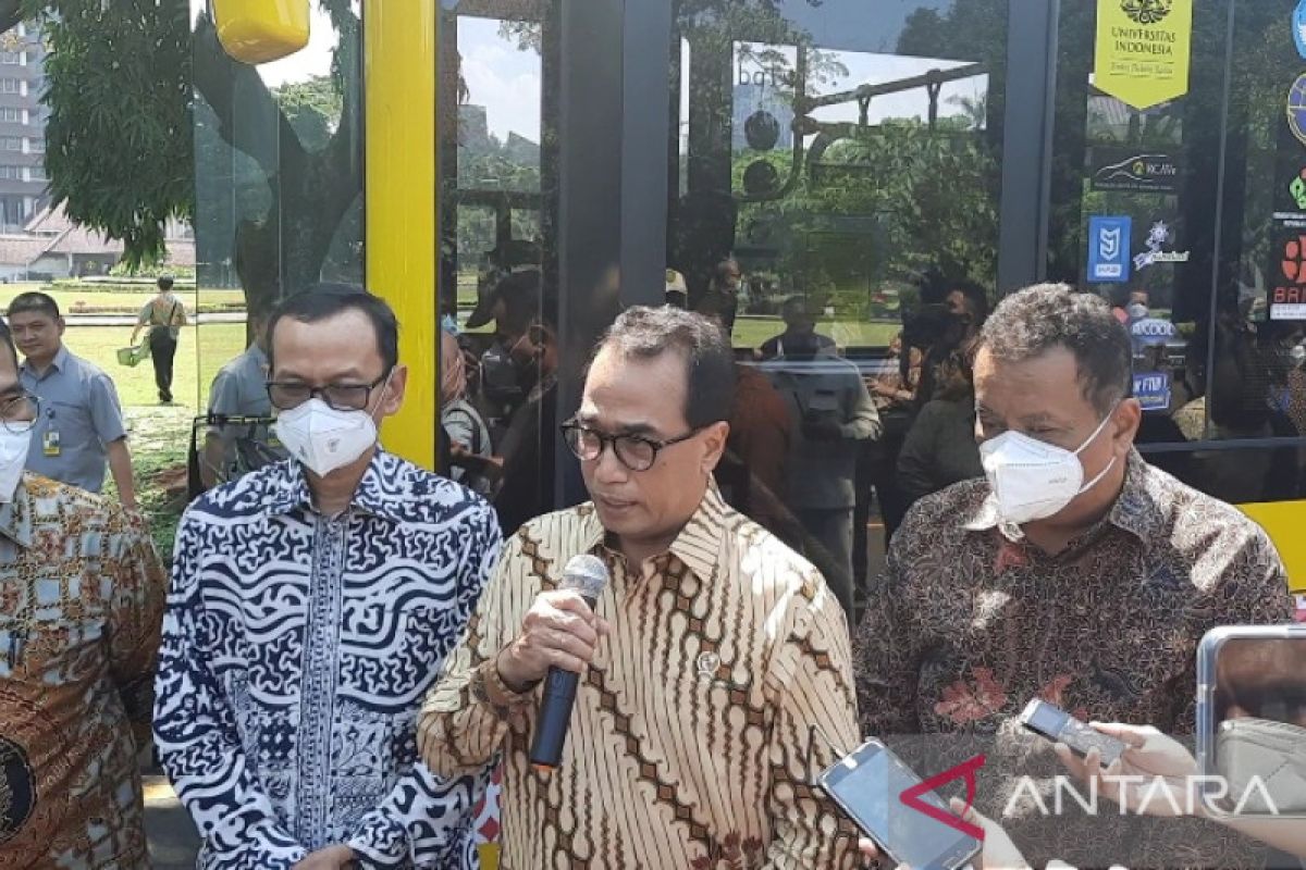 Menhub apresiasi bus listrik dari UI untuk kegiatan G20