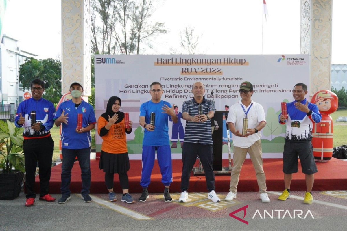 Karyawan Pertamina Balikpapan pakai tumbler untuk kurangi sampah plastik