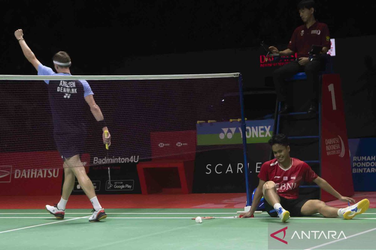 Ginting kesulitan tembus pertahanan alot Axelsen di semifinal