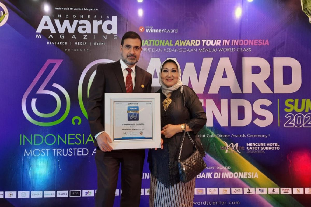 Samdwi Group Indonesia raih Best Performing Company Winner 2022