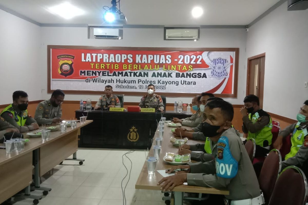 Polres Kayong Utara gelar Latpraops Operasi Patuh Kapuas