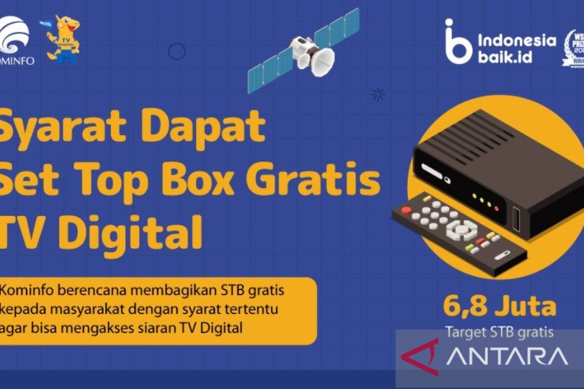 Jutaan STB akan dibagikan secara gratis, Kalsel dapat jatah 76 ribu