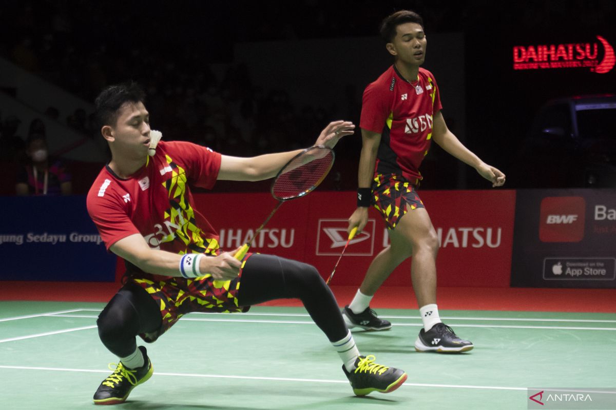 Fajar/Rian berpeluang lawan Bagas/Fikri di babak 16 besar Indonesia Open 2022
