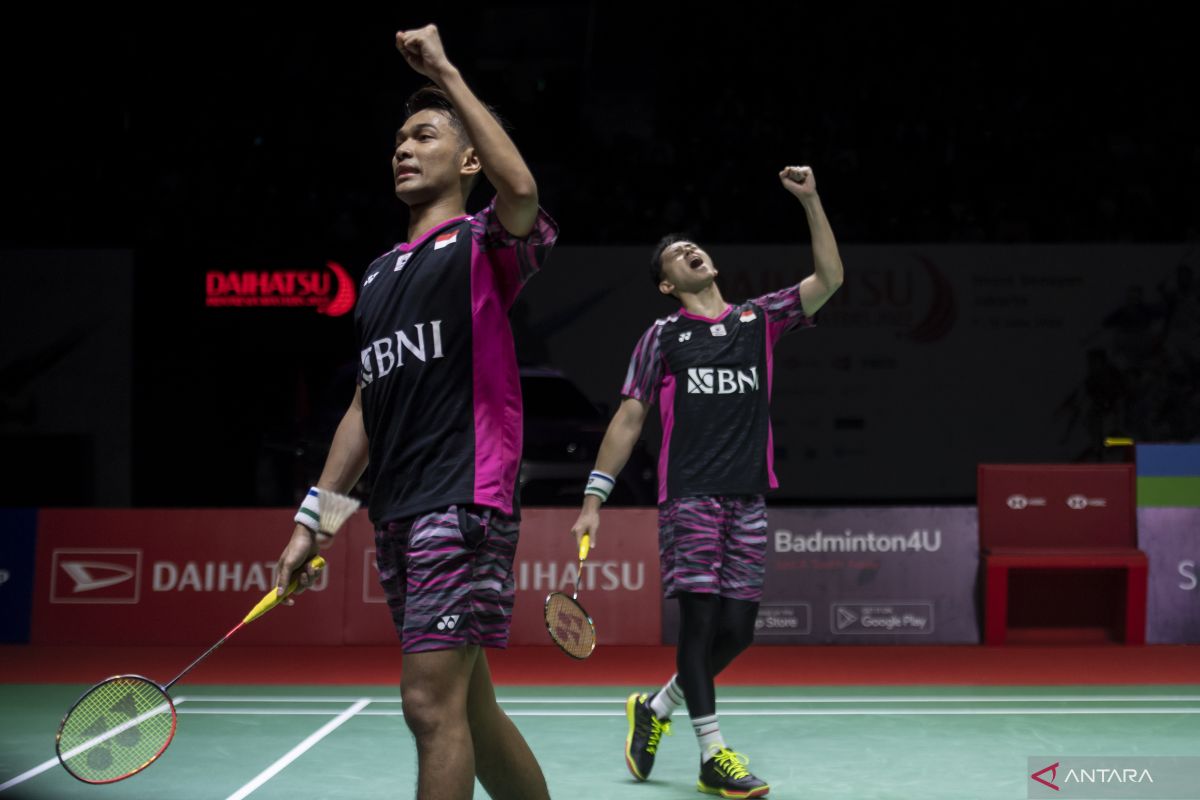 Dua wakil Indonesia akan lawan China pada final Indonesia Masters 2022