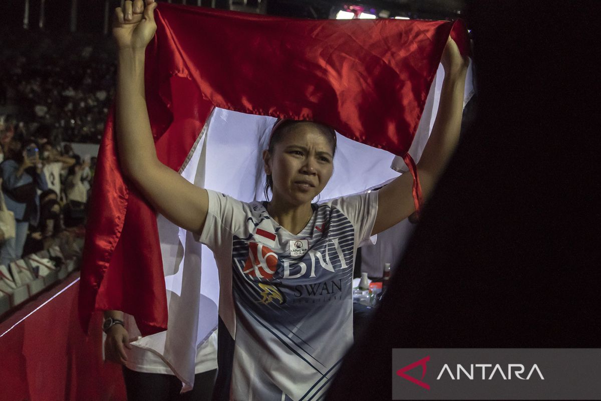 Momen haru dan seru perpisahan Greysia Polii di Istora Senayan