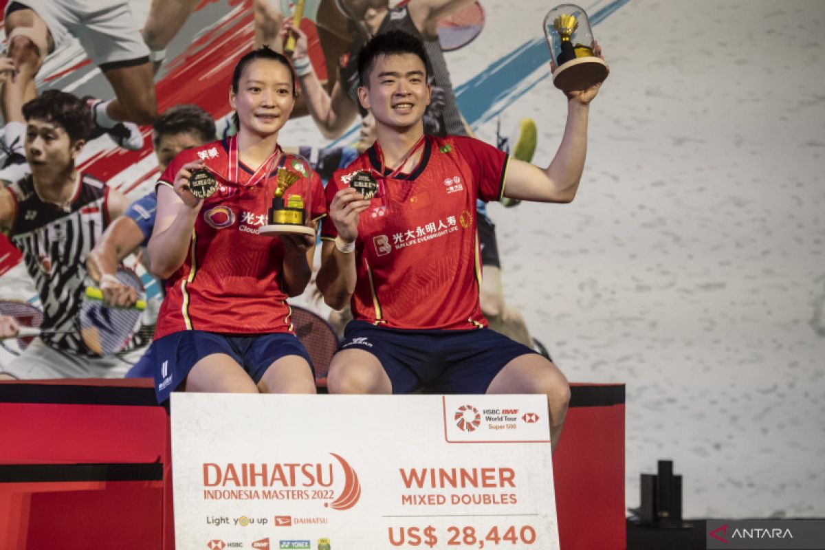 China juara umum Indonesia Masters 2022 setelah raih tiga gelar