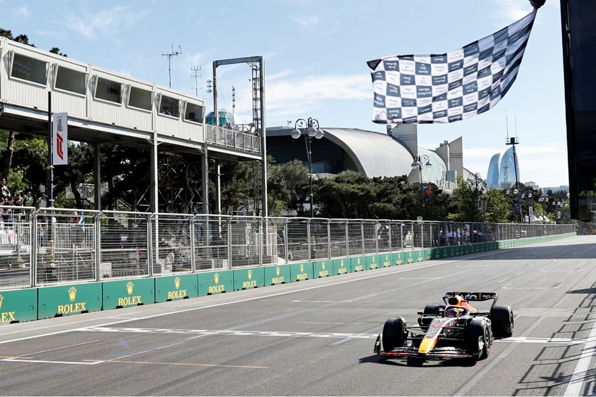 Formula 1- Verstappen menangi GP Azerbaijan, DNF ganda pukul Ferrari di Baku