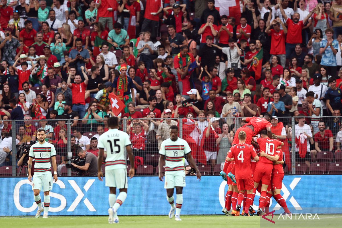 Kalahkan Portugal 1-0, Swiss raih kemenangan pertama