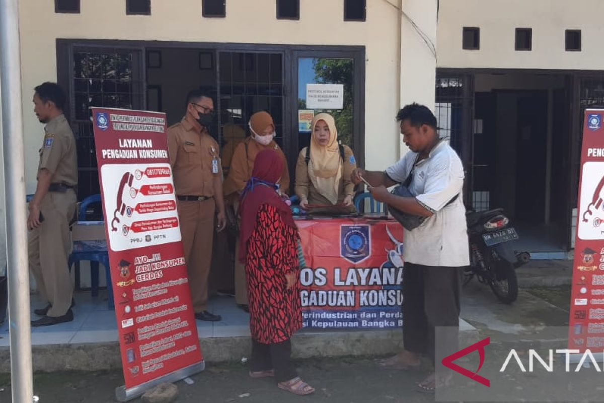 Disperindag Bangka Belitung buka pos pengaduan konsumen di Pasar Mentok