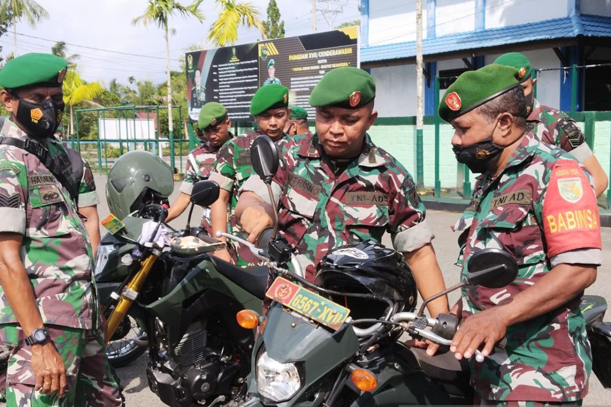 Kodim 1708/BN lakukan pemeriksaan kendaraan dinas