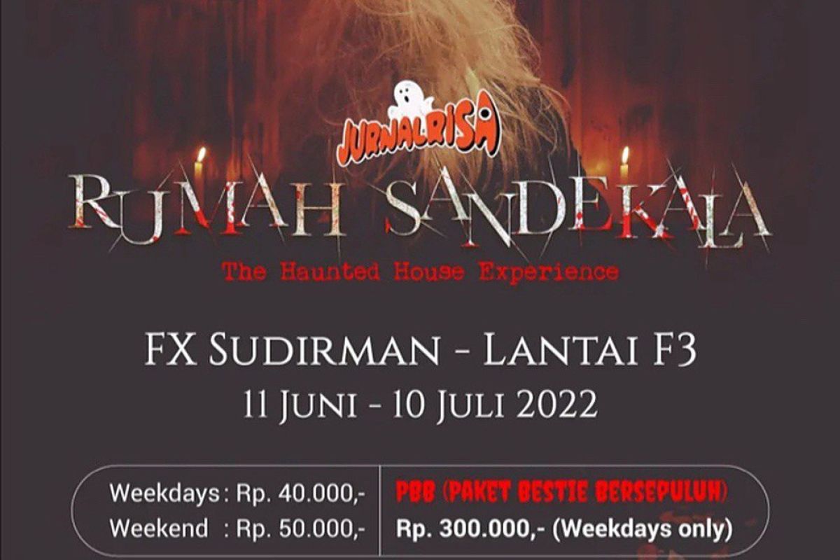 Wahana "Jurnal Risa - Rumah Sandekala" akan hadir di FX Sudirman