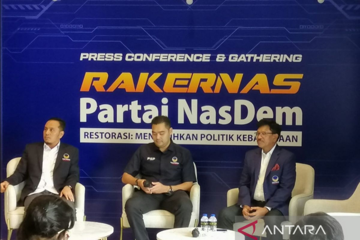 Rakernas NasDem akan hasilkan rekomendasi nama capres