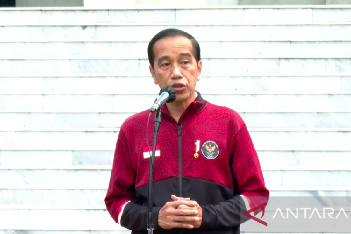 Presiden Jokowi terima Tim Sea Games Vietnam 2021 di Istana Merdeka