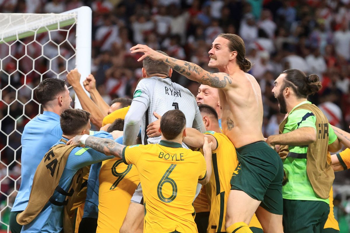 Australia lolos Piala Dunia usai kalahkan Peru 5-4 dalam adu penalti