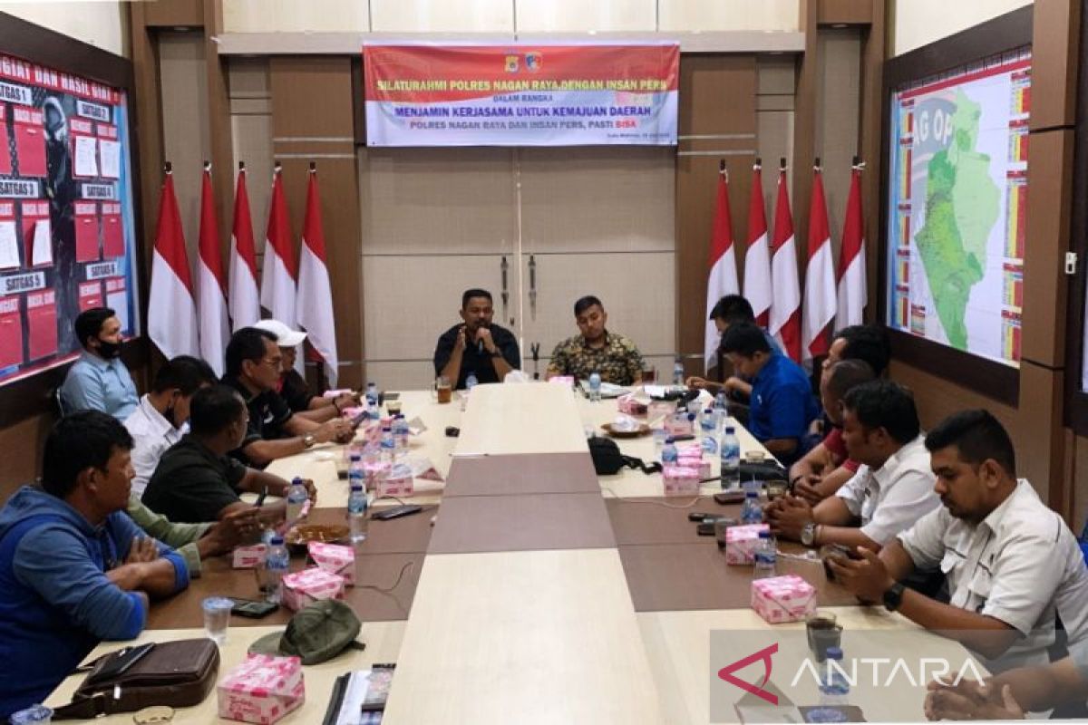 Tingkatkan kemitraan, Polres Nagan Raya edukasi pewarta cegah pemberitaan hoaks