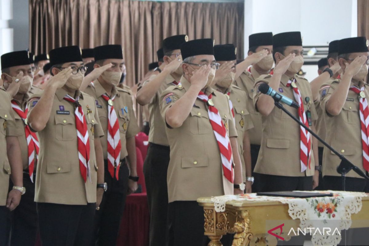 Kepengurusan Kwarcab Gerakan Pramuka HSS masa bakti 2022-2027 dilantik