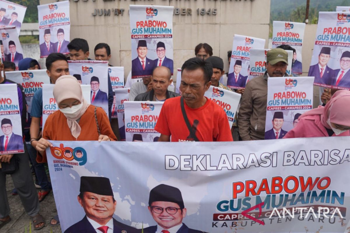 Relawan di Garut deklarasikan Prabowo-Muhamin maju Pilpres 2024