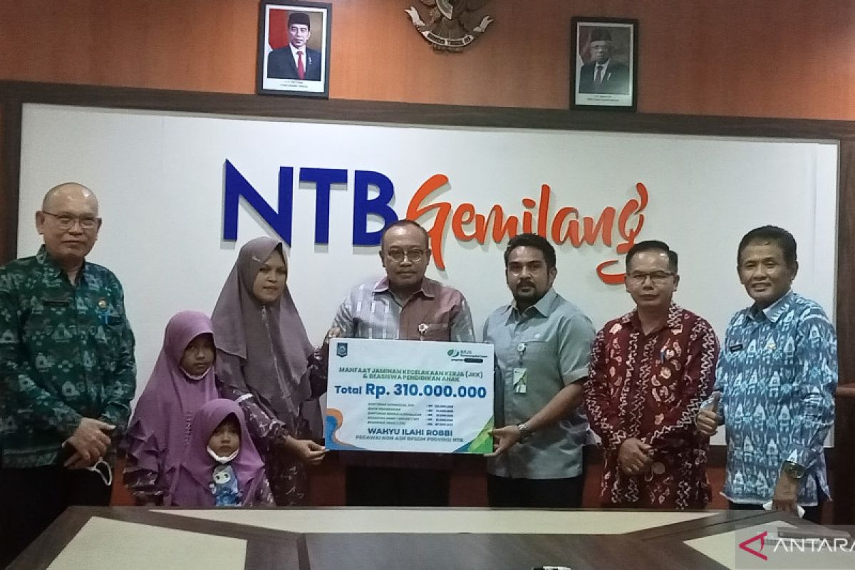 Ahli waris non ASN di BPSDM NTB terima santunan BPJAMSOSTEK Rp310 juta