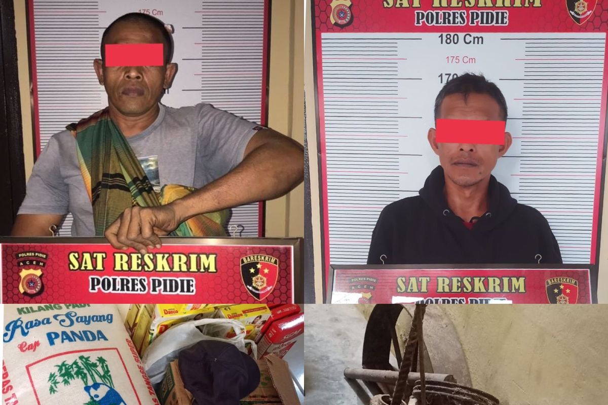 Ancam warga dengan pisau, dua pencuri diamuk massa