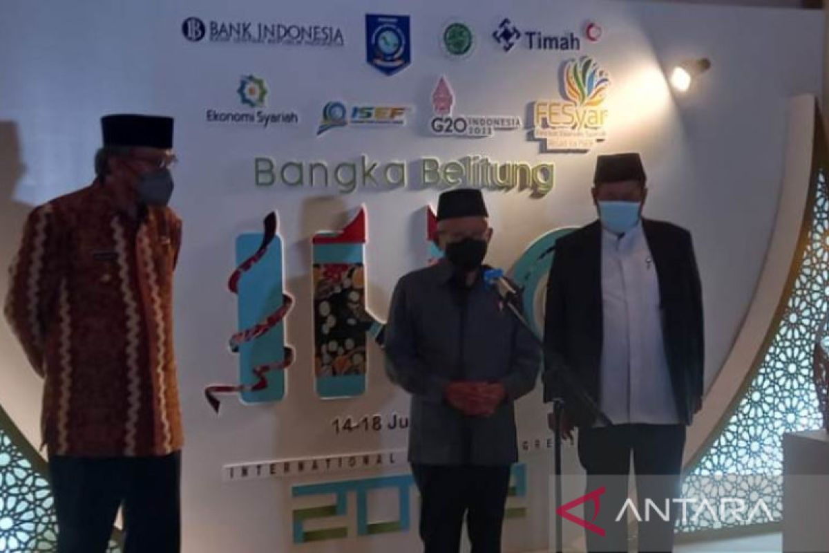 Wapres Ma'ruf Amin buka Kongres Halal Internasional di Babel