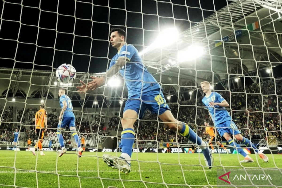 UEFA Nations League 2022 - Ukraina vs Irlandia imbang, Bosnia tekuk Finlandia 3-2