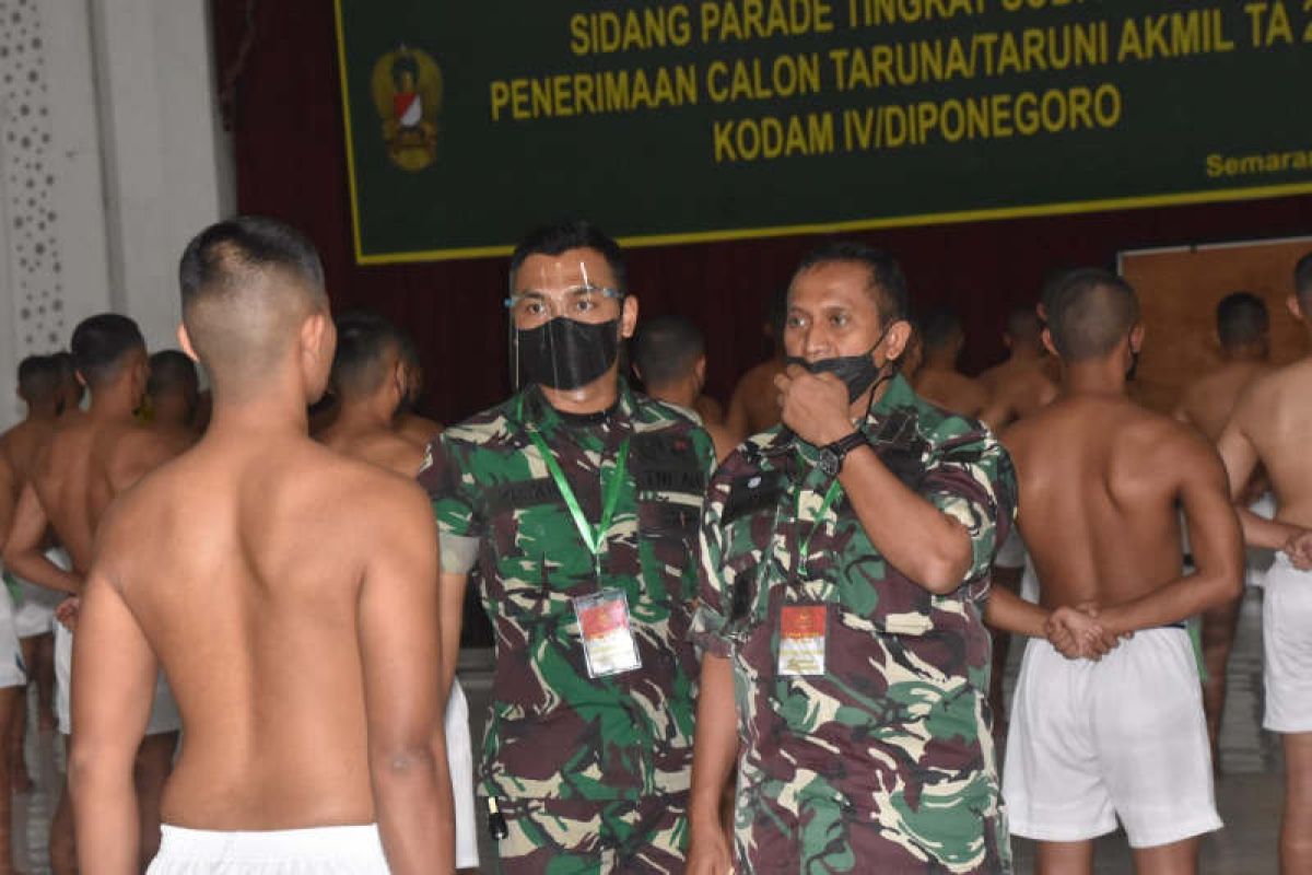 124 calon taruna bersaing masuk Akmil melalui Kodam IV Diponegoro