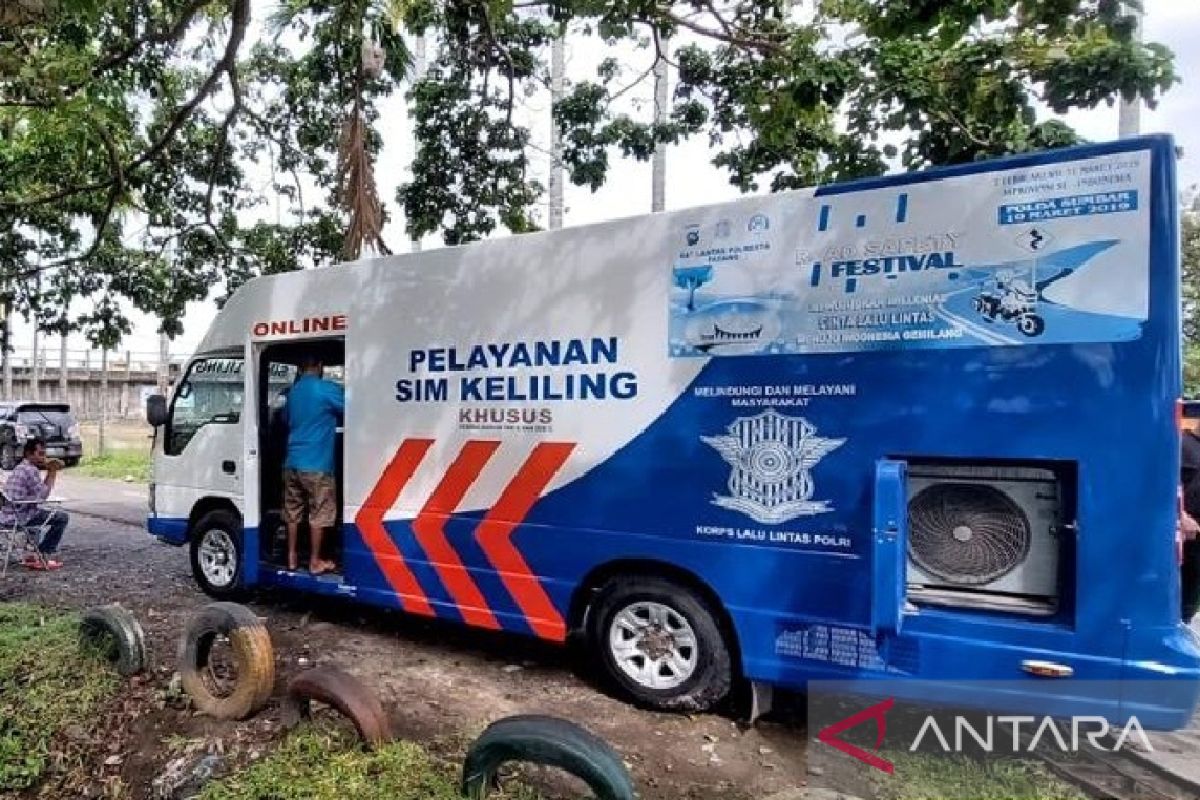 Jadwal dan lokasi layanan SIM Keliling Kota Padang, Sabtu (05/07/2025)