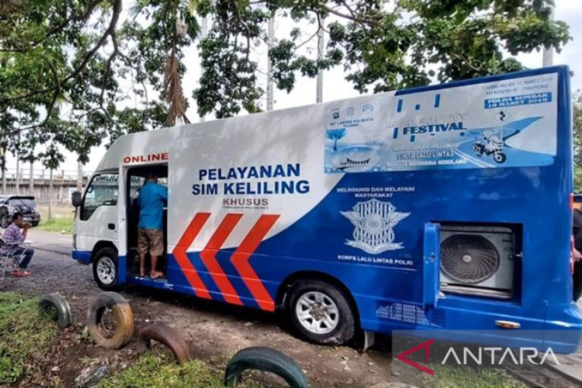 Jadwal dan lokasi layanan SIM Keliling Kota Padang, Senin (16/06/2025)