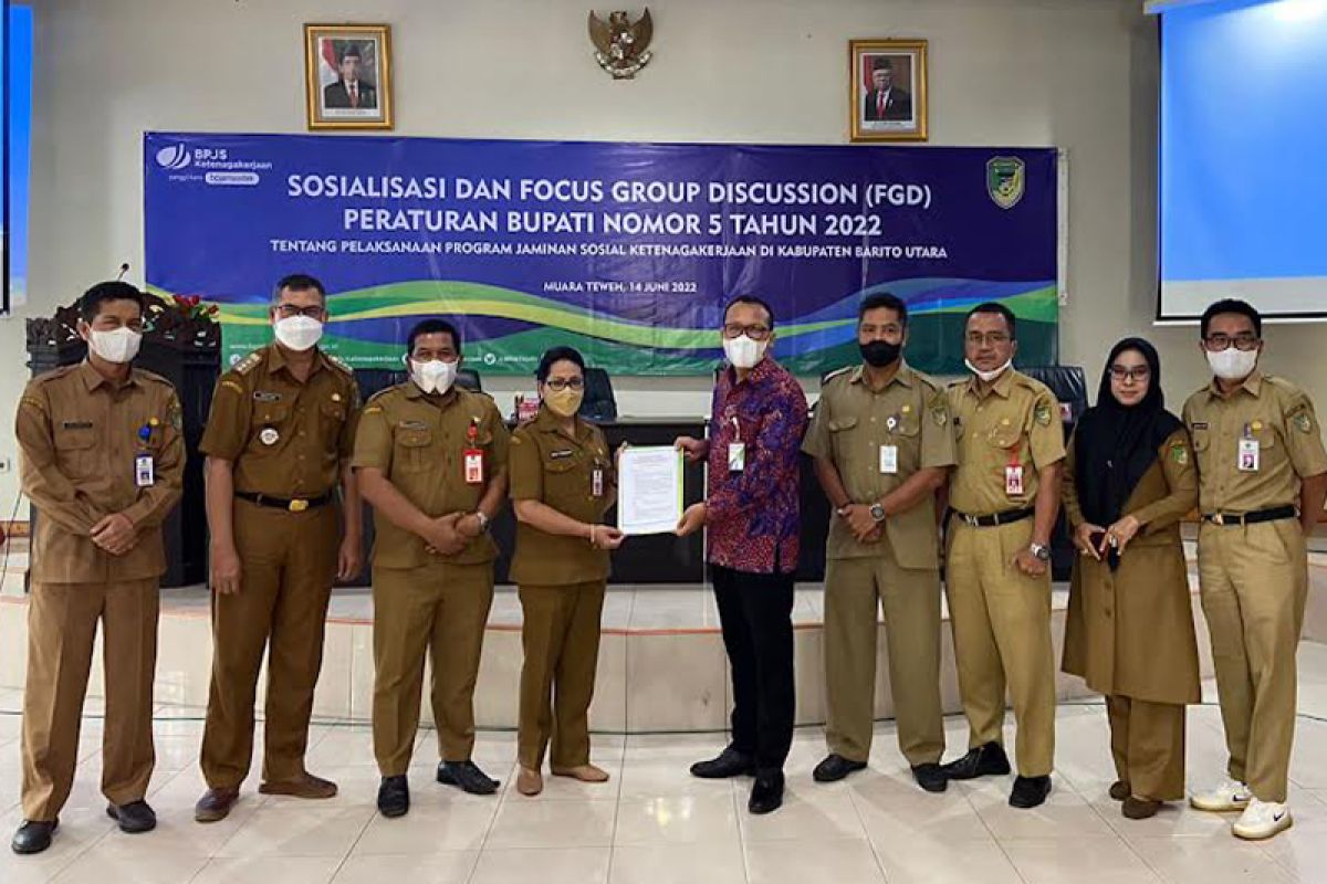 Pemkab Barut beri perlindungan JAMSOSTEK ke pegawai Non ASN