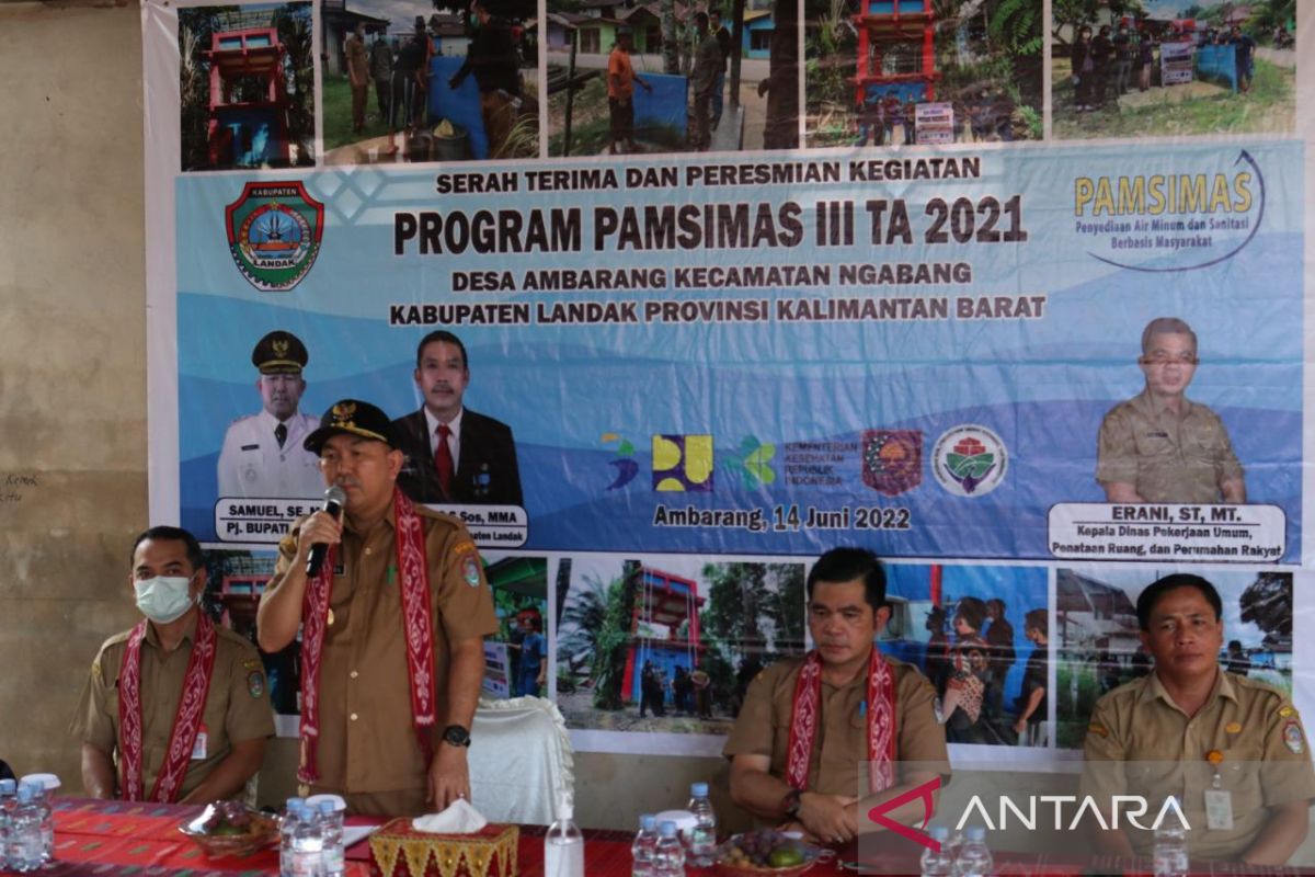 Landak gunakan Pamsimas dalam mengupayakan pengadaan air bersih