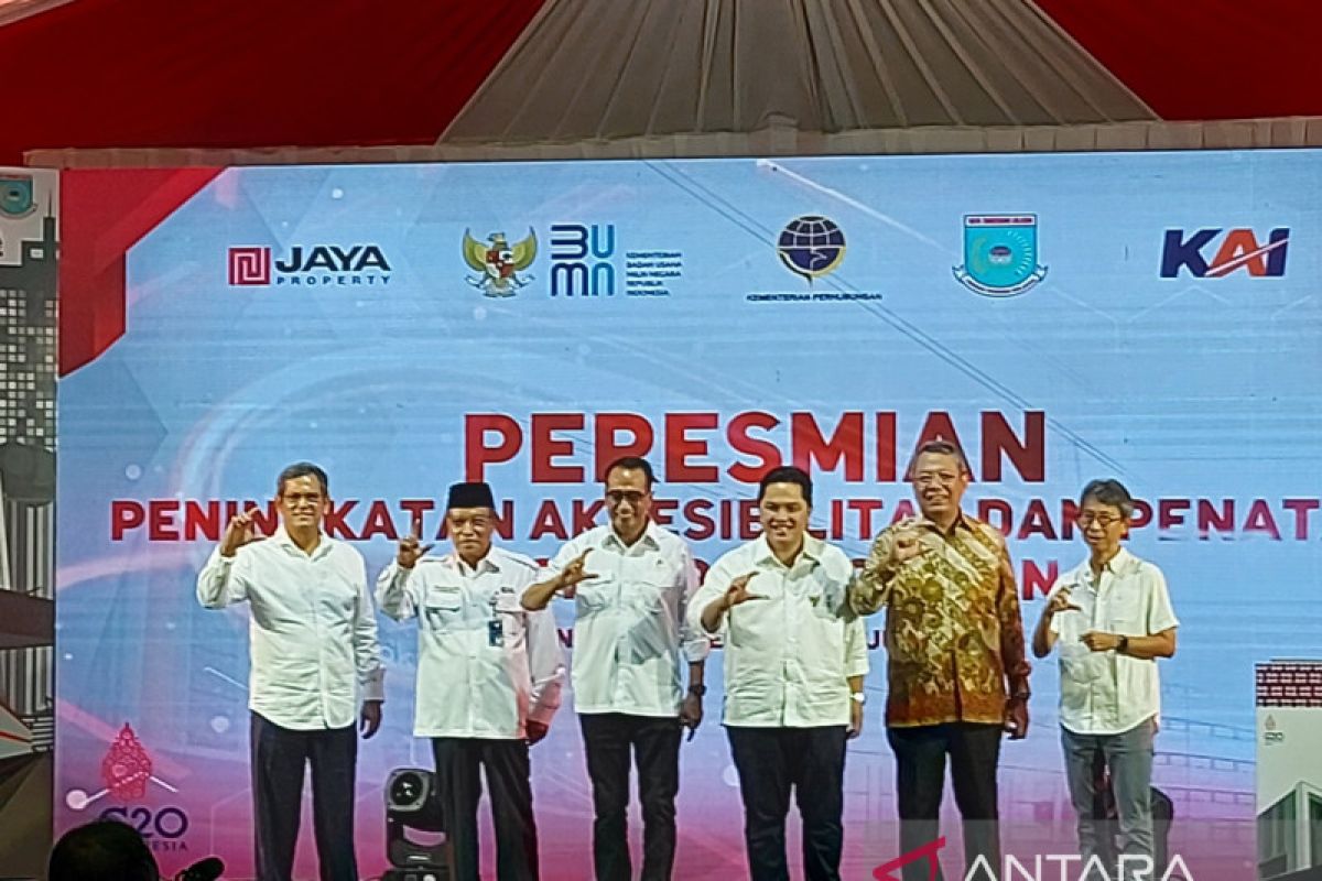 Menhub-Menteri BUMN resmikan revitalisasi Stasiun Pondok Ranji