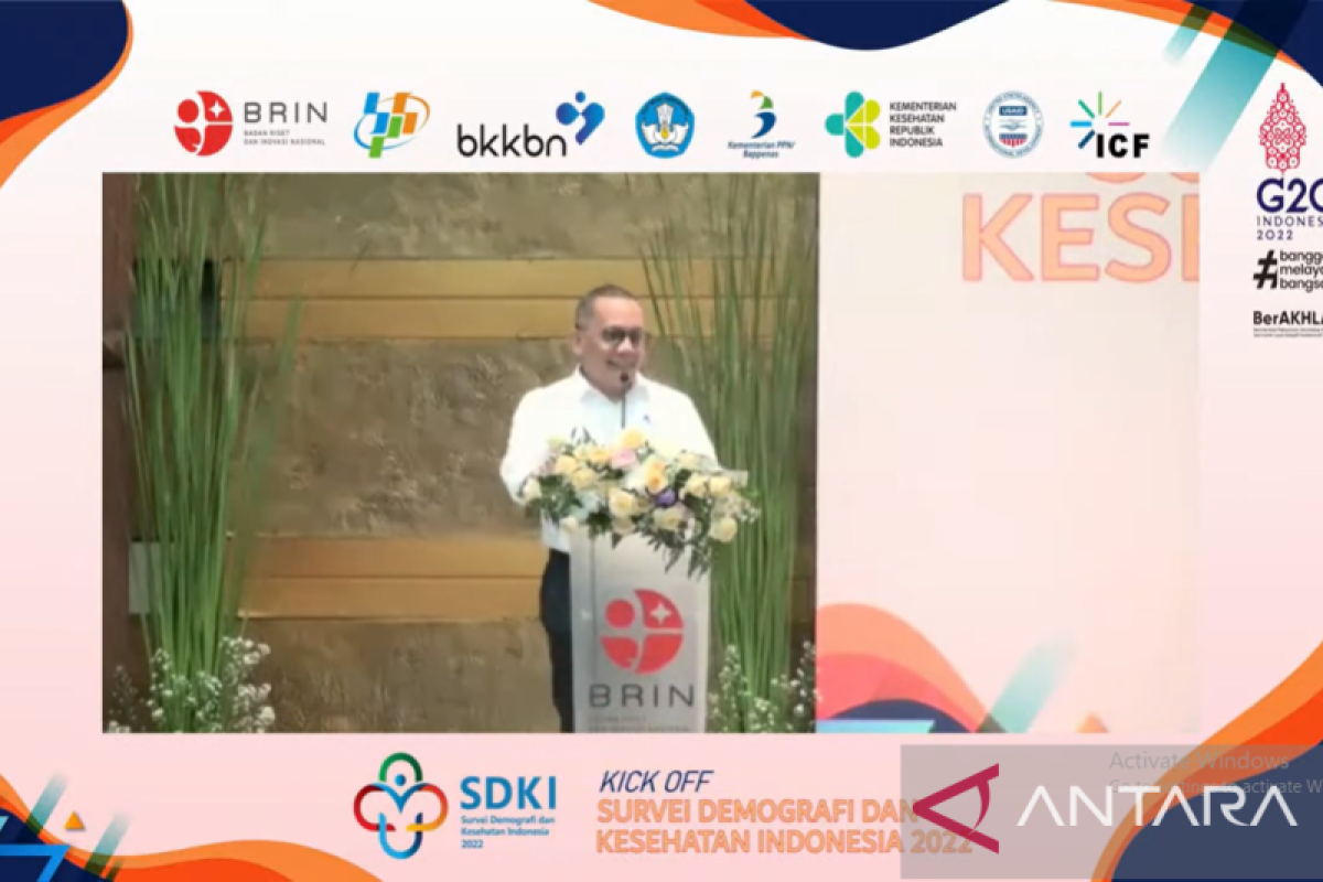 BRIN kerja sama dengan BPS dan BKKBN lakukan Survei Demografi dan Kesehatan Indonesia 2022