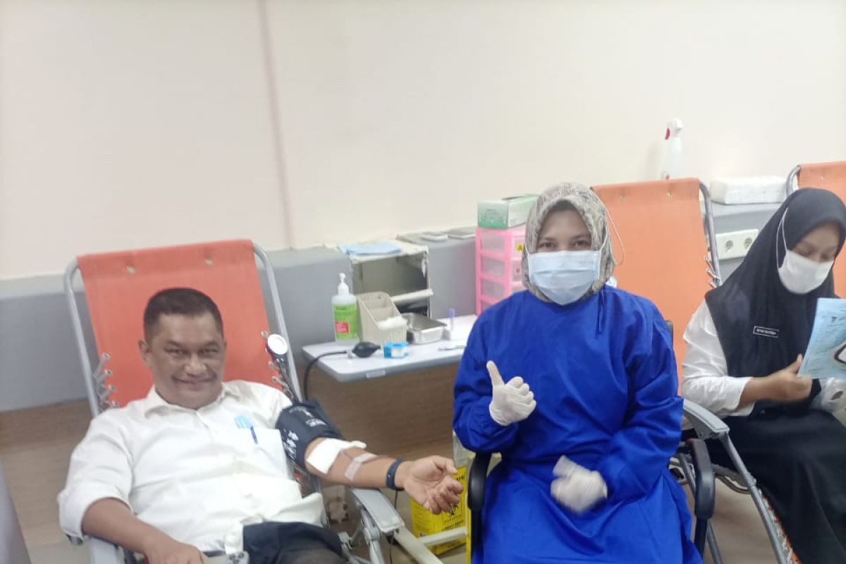 Donor darah ASN Rumah Sakit Jiwa Aceh kumpulkan 45 kantong darah