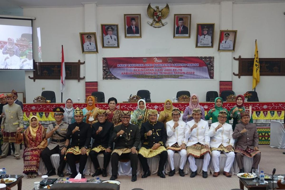 Bupati Lampung Tengah hadiri rapat paripurna istimewa