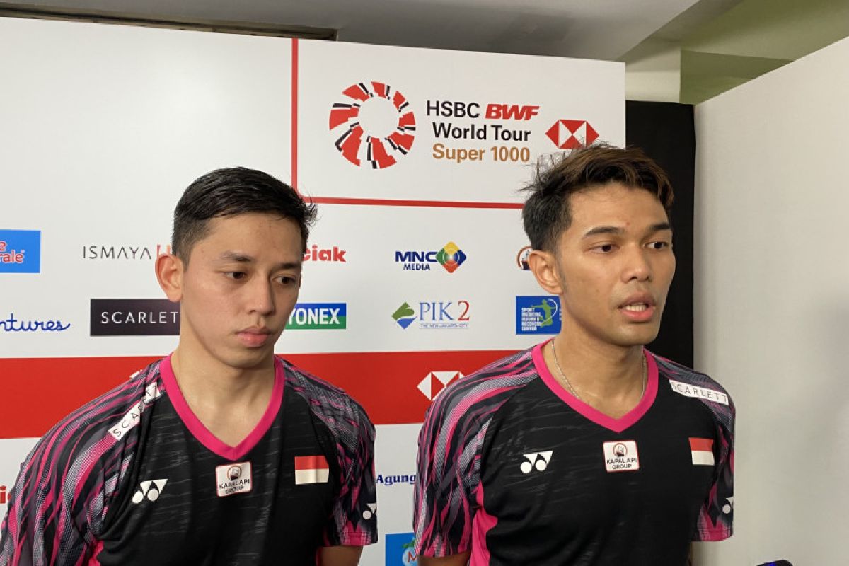Fajar/Rian kewalahan atasi "power" China di Indonesia Open 2022