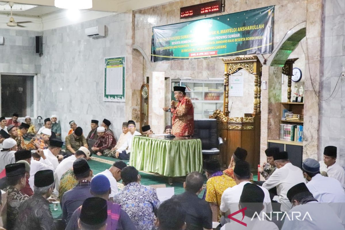 Tim Safari Ramadhan Sumbar kumpulkan aspirasi masyarakat Malampah